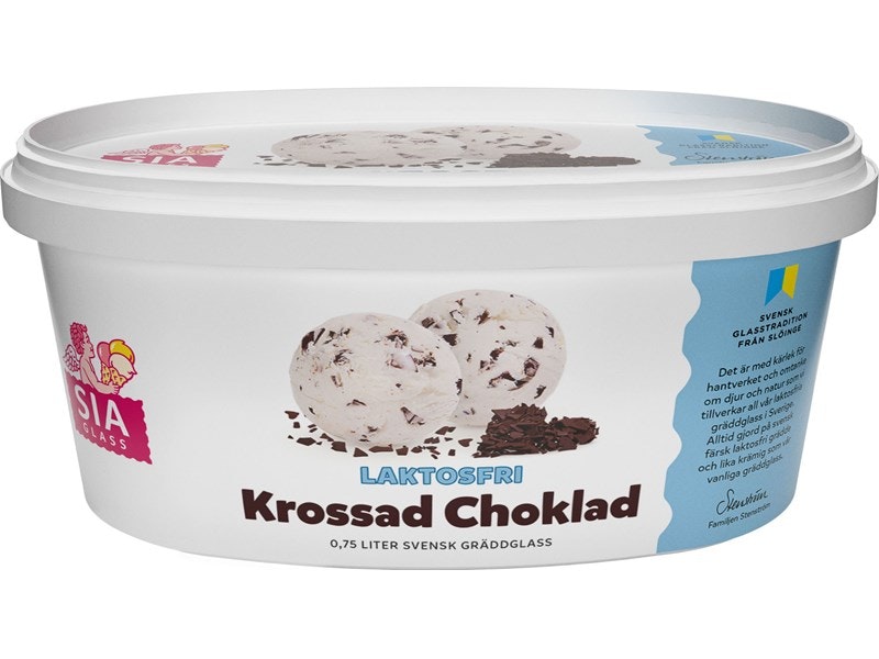 Krossad Choklad Laktosfri 0,75 liter 8-pack