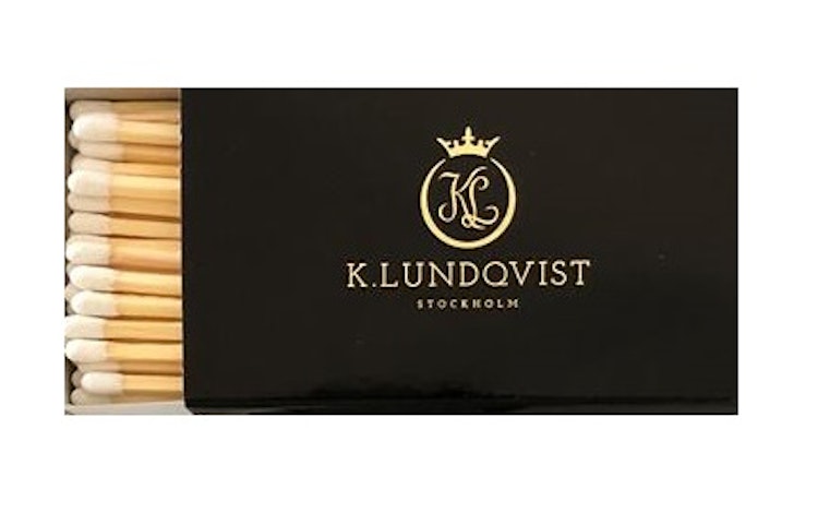 Tändstickor extra långa exklusiv svart K.Lundqvist