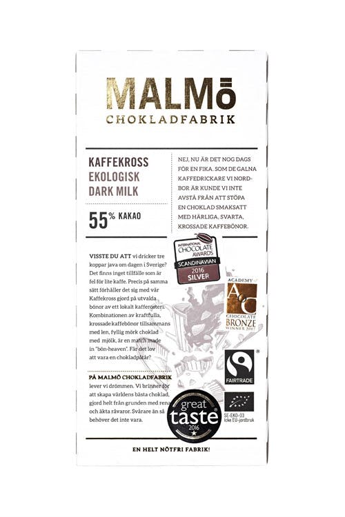 Malmö Chokladfabrik Kaffekross 80g