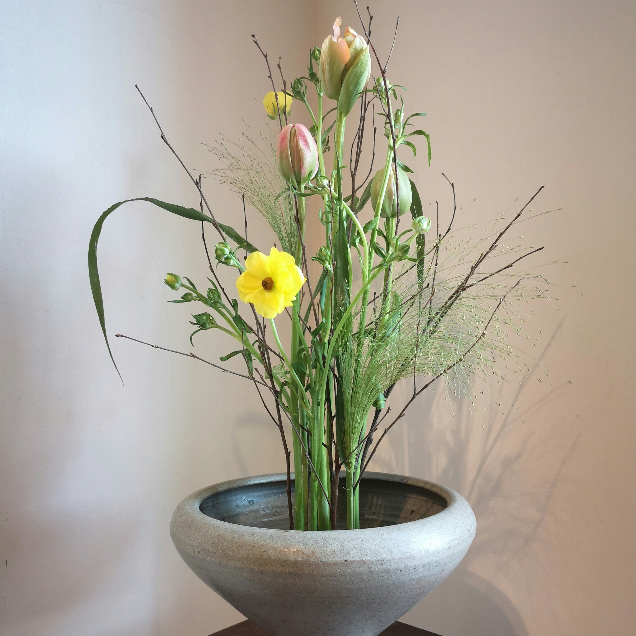 Premium Dense Ikebana Kenzan Flowers Arrangement Made in Japan