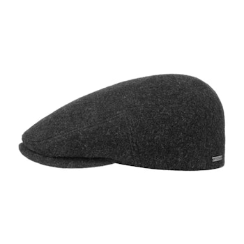 Stetson | Flat cap med öronlapp