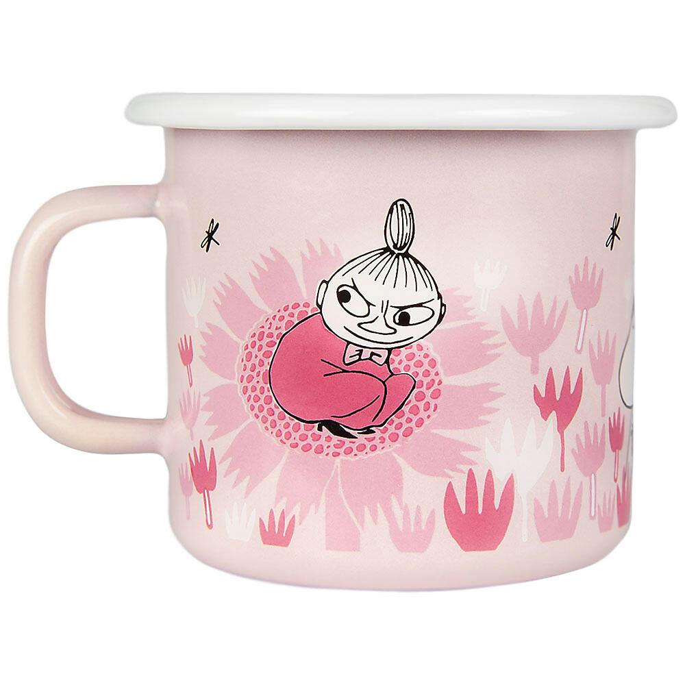 Moomin Mummi emaljekrus - I hagen rosa