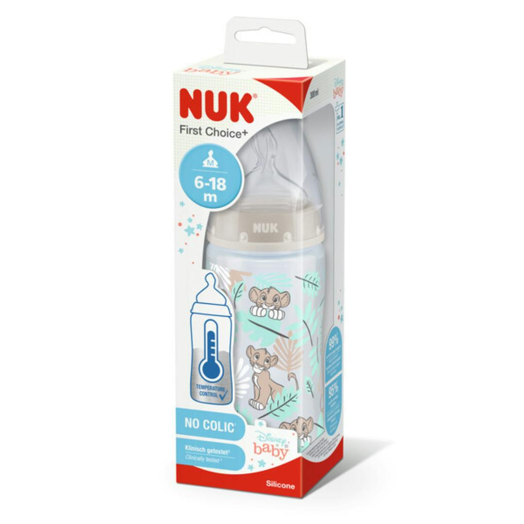 NUK First Choice+ Temperatur Løvenes Konge Tåteflaske