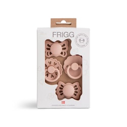 Frigg - Første smokk 4-pack Floral Heart - Blush