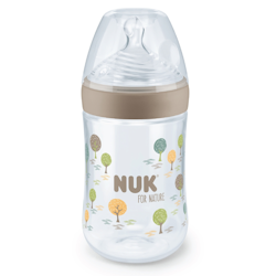 NUK For Nature Temperature Control Bottle Silicone 260 ml Tåteflaske