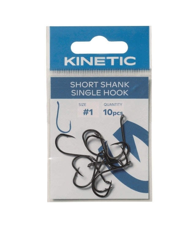 Kinetic Short Shank Single Hook