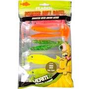 Vermz Scented soft lures ribbed shad 9cm 10pcs