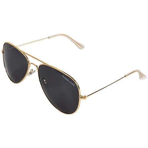 Polarized sunglasses Focus gold frame grey lens