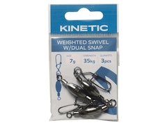 Kinetic Weighted Swivel w/Dual Snap