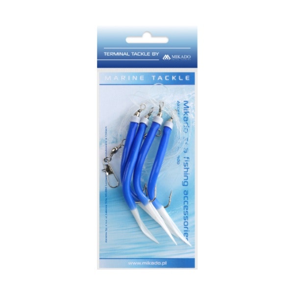 Mikado Gummi Makk Rig – 4x 2/0 Krokar