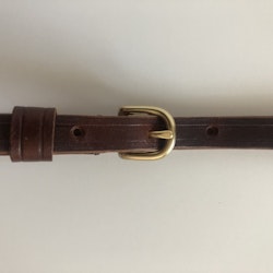 Bälte Enkel 12 mm i Oxhud