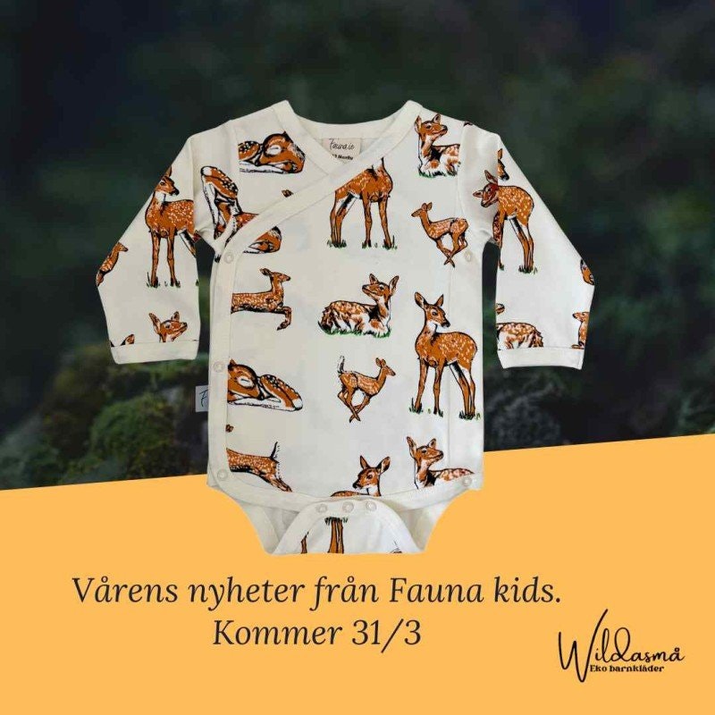 Vårens Nyheter från Fauna Kids – Mjuka Ekologiska Babykläder med Magiska Skogsmotiv