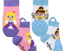 Ezsox barnstrumpor - Älva o Prinsessa 2-pack (31-34)