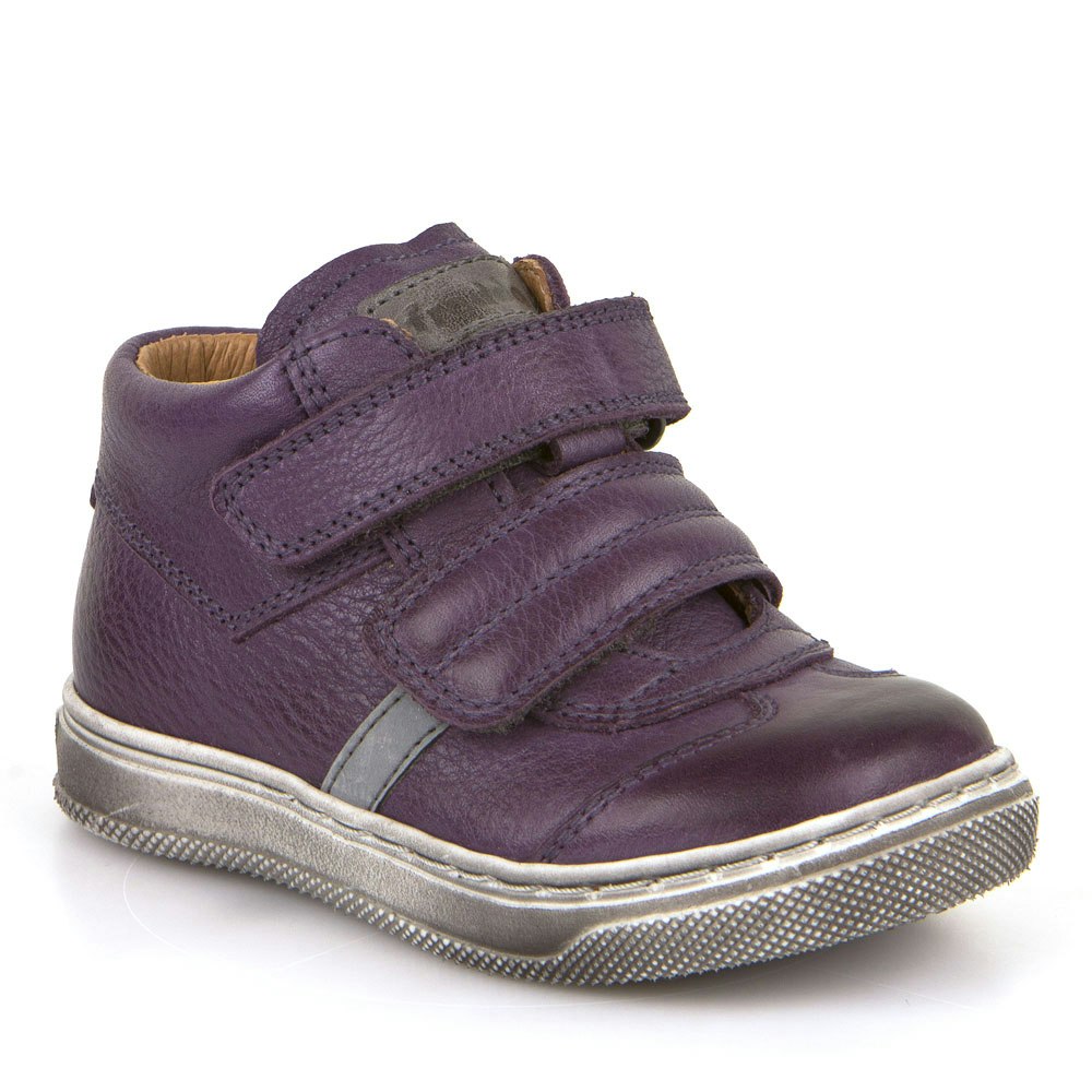 Sneakers barn lila skor skinn