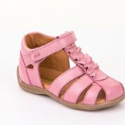 Sandaler barn rosa täckt tå skinnskor barnskor