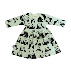 Babyklänning Panda - 3-12mån
