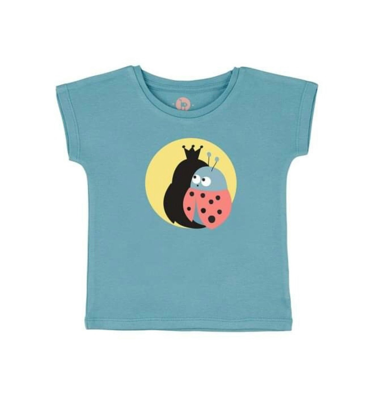 T-shirt kortärmad blå - Queen ladybug 86-102cl