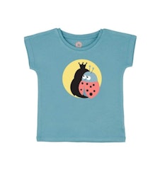 T-shirt kortärmad blå - Queen ladybug 86-102cl