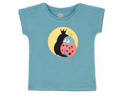 T-shirt kortärmad blå - Queen ladybug 86-102cl