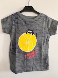 T-shirt kortärmad blå dye - Lemon 24mån, 3år