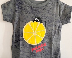 T-shirt kortärmad blå dye - Lemon 24mån, 3år