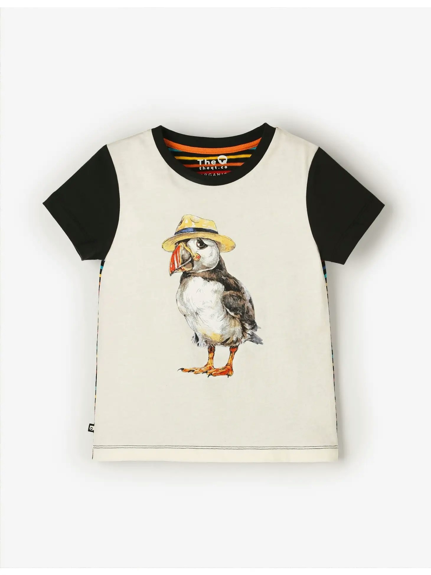 T-shirt korärmad Panama Lunnefågel - 2-8år