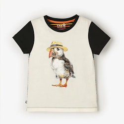 T-shirt korärmad Panama Lunnefågel - 2-8år