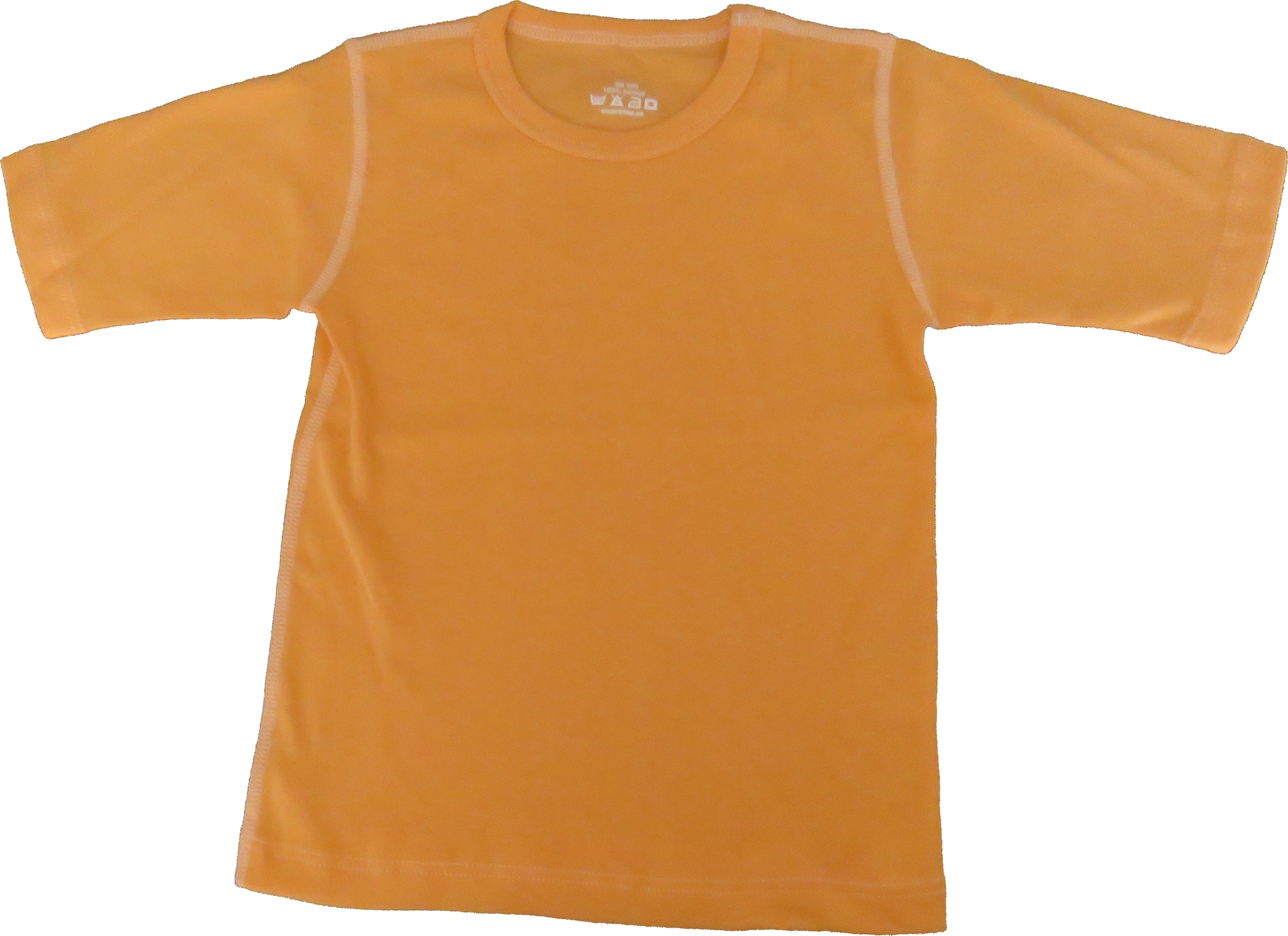 Basic t-shirt kortärmad ljusorange 80-110cl