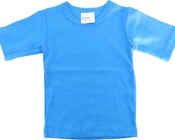 Basic t-shirt kortärmad Klarblå 70/80,80/90cl