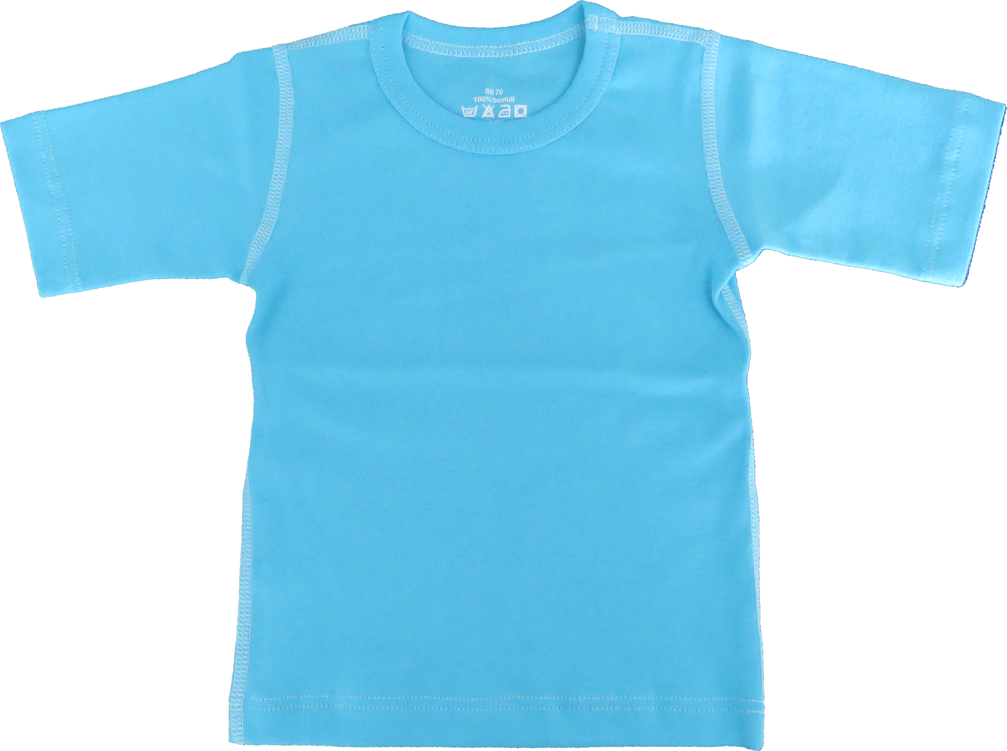 Basic t-shirt kortärmad turkose 70/86cl