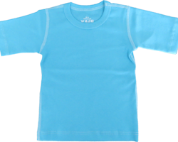 Basic t-shirt kortärmad turkose 70/86cl