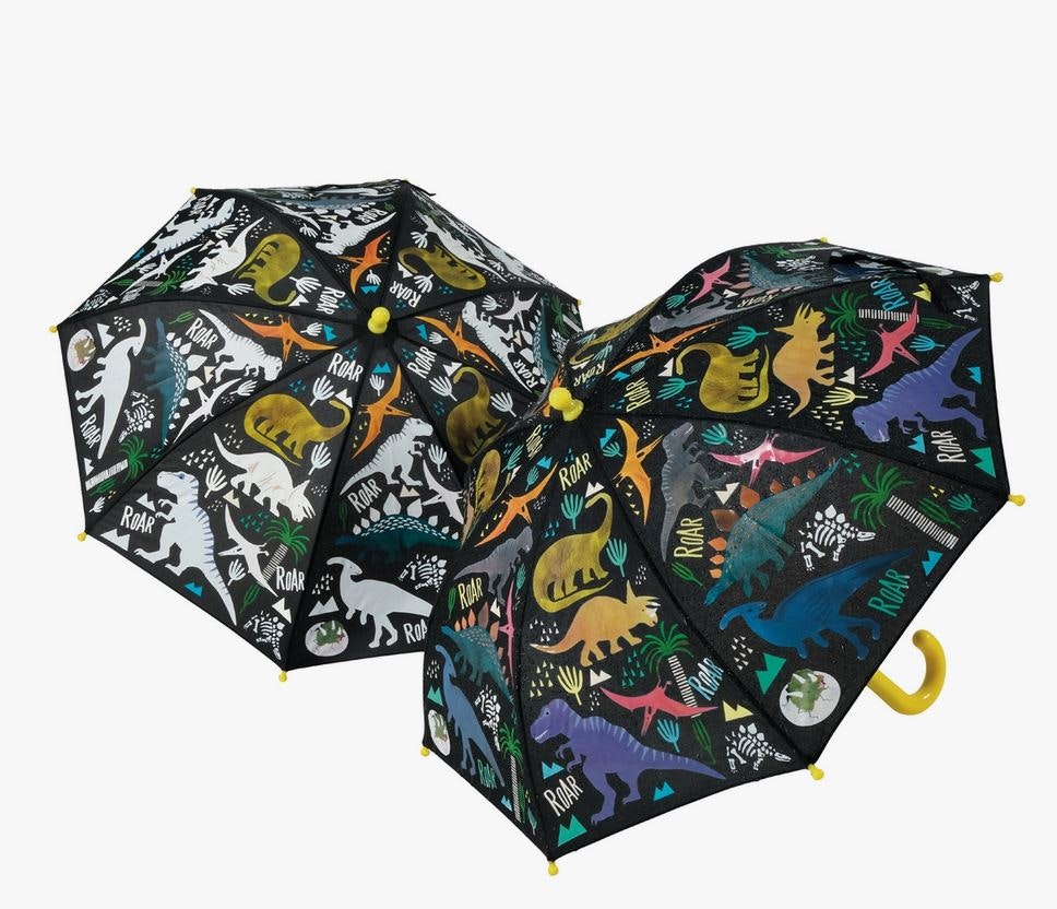 Magiskt Färgskiftande Dinosaurie-Paraply för Barn – Regn har aldrig varit så roligt!