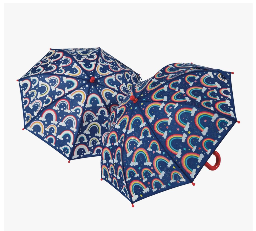 Barnparaply - Regnbågar färgskiftande paraply