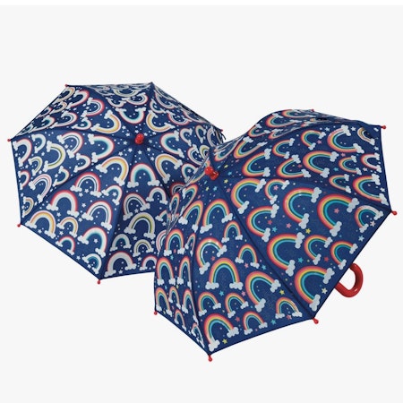 Barnparaply - Regnbågar färgskiftande paraply