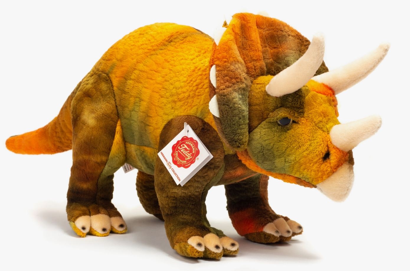 Mjukisdjur Dinosaurie Triceratops 42 cm