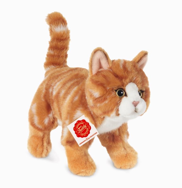 Mjukisdjur Gosedjur Röd katt stående 20cm