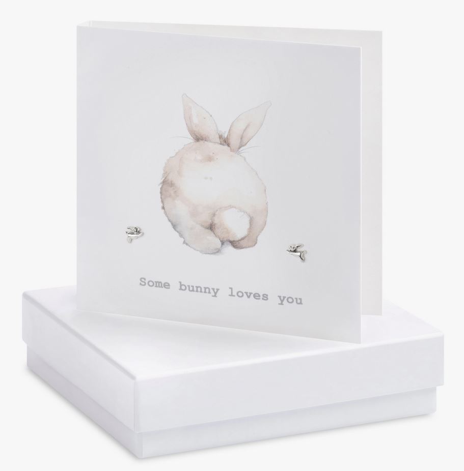 Kort + Örhängen - Some bunny loves you