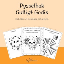 Gulliga Godisar Pysselkit 25 sidor- Perfekt för Söta Äventyr!