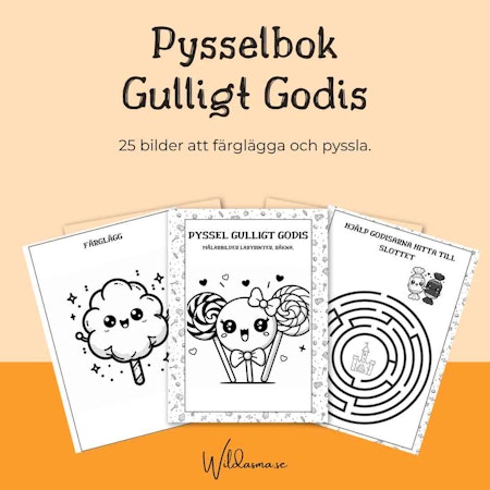 Gulliga Godisar Pysselkit 25 sidor- Perfekt för Söta Äventyr!