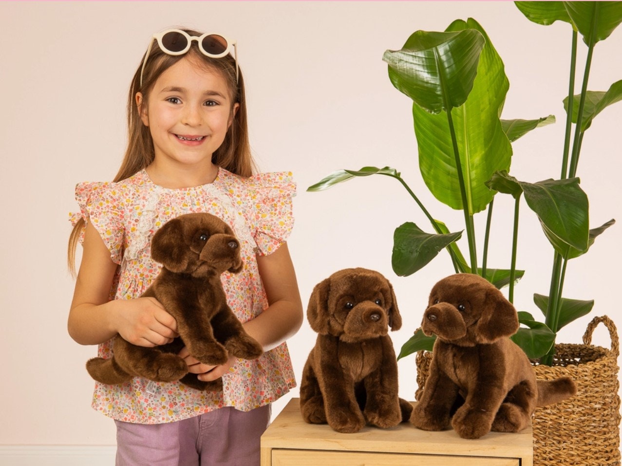 Mjukisdjur Gosedjur Hund Labrador brun 25cm Teddy Hermann