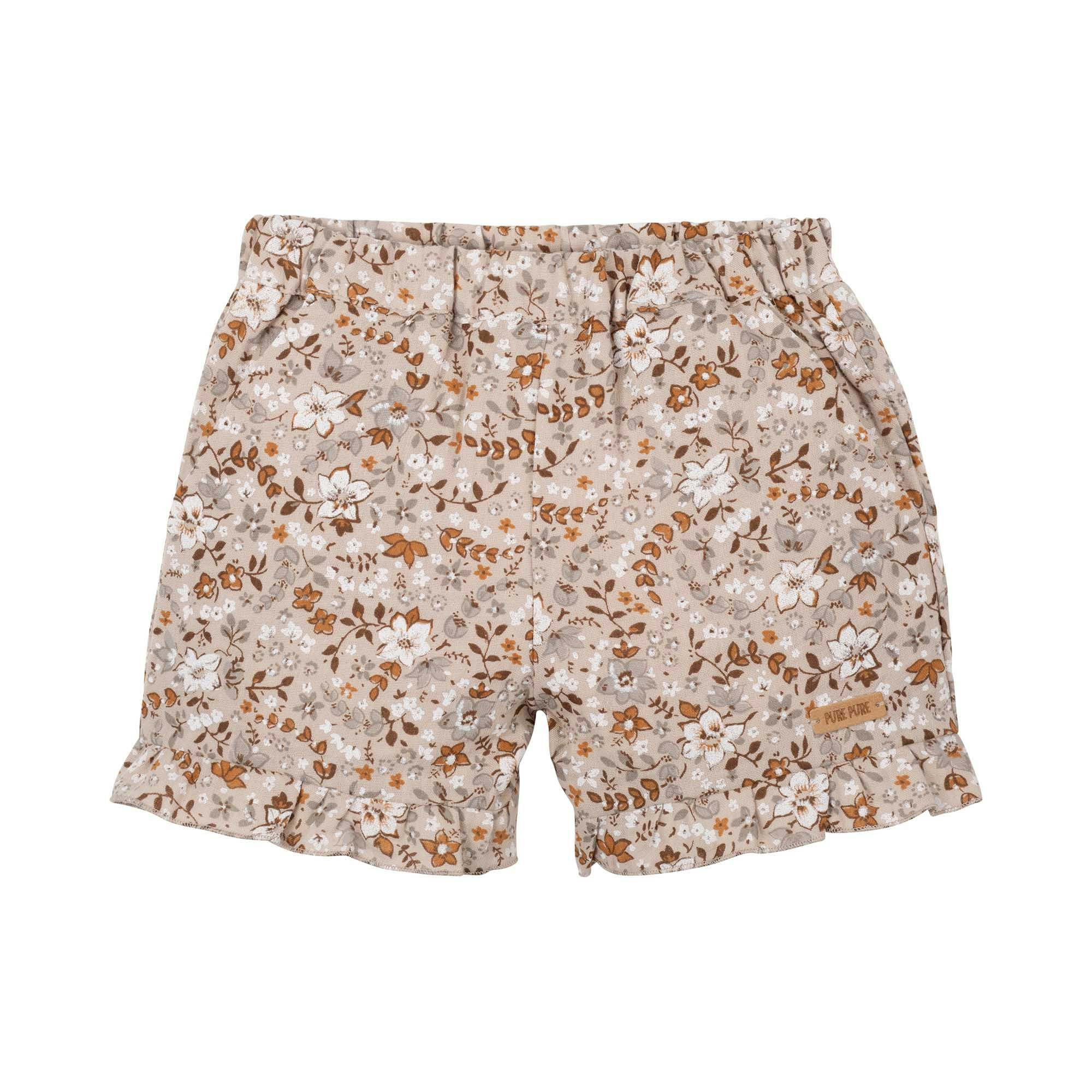 Blommiga muslin shorts kortbyxor för barn  –86-128cl