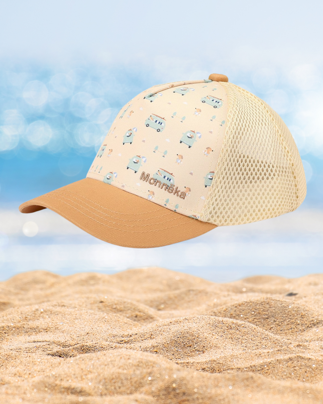 Sommar keps för barn gul Surf Van 1-6år