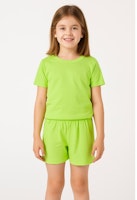 Sommarpyjamas barn shorts+T-shirt Lime 80-130cl