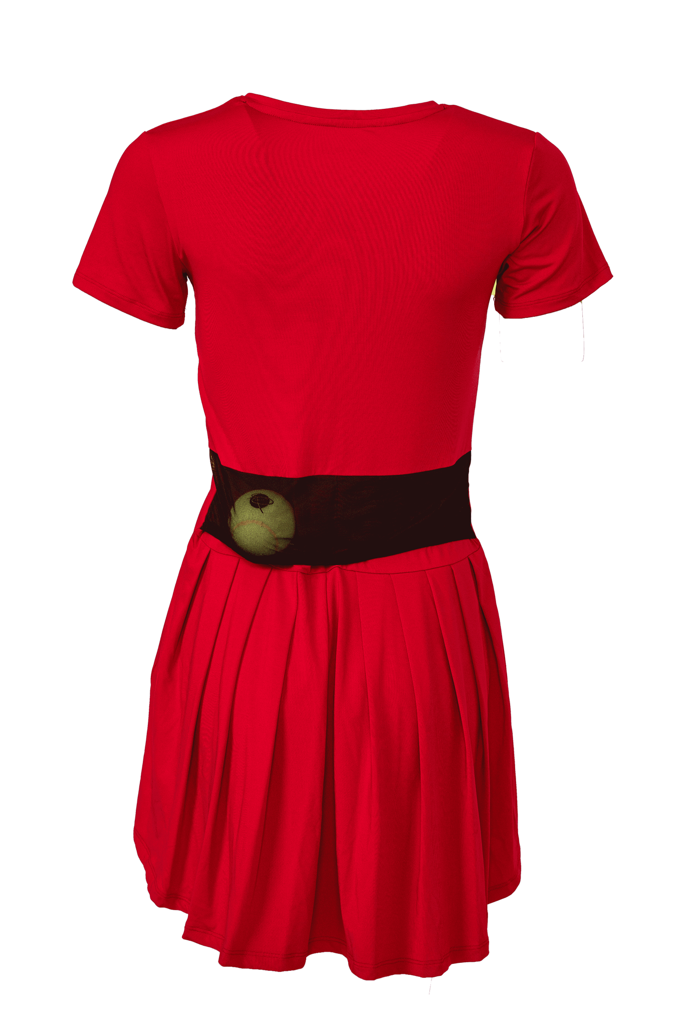 röd padelklänning med ficka