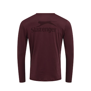 Slazenger Tim T-shirt Långärmad Burgundy - Herr