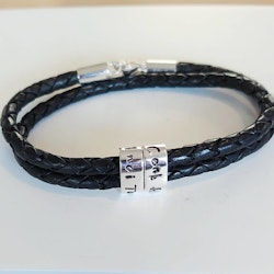 Läderarmband 'Oval'