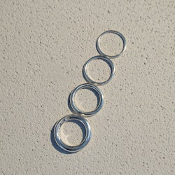 Handgjord silverring Mixa slät 3mm