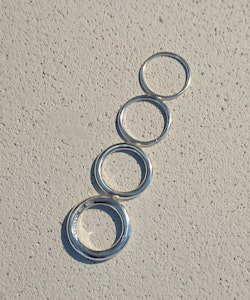 Handgjord silverring Mixa slät 3mm