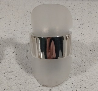 Bred silverring