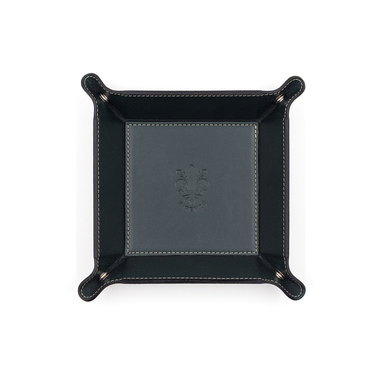 Firenze Leather Tray Dark Green